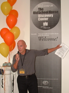 Jim Schmiechen explains the mission and significance of the new Discovery Center 